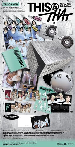 Stray Kids - THIS & THAT Truck Version - CD Limited Edition, Keychain / Keyring, Sticker / Stickers, Photo Book