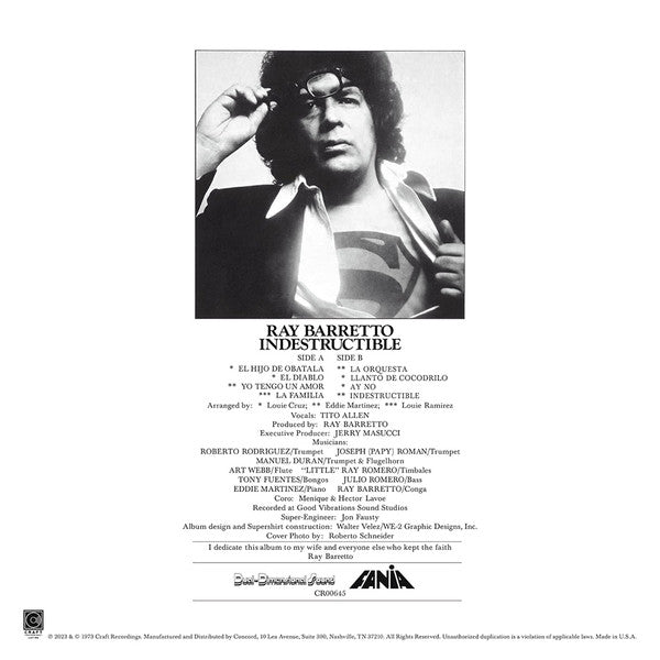 Ray Barretto – Indestructible - LP