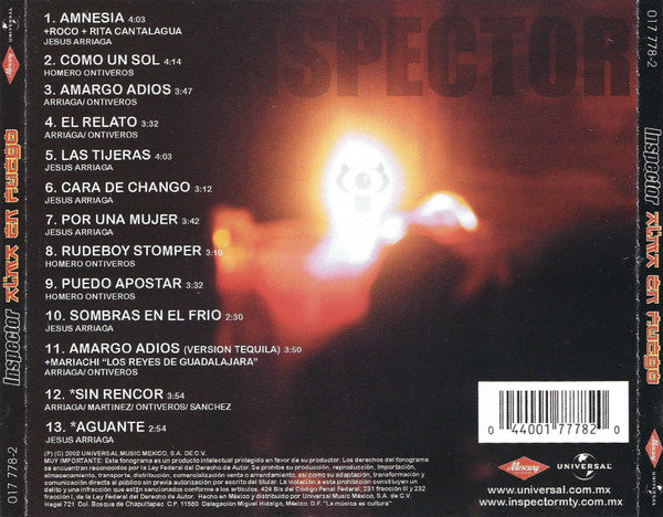 Inspector – Alma En Fuego - CD