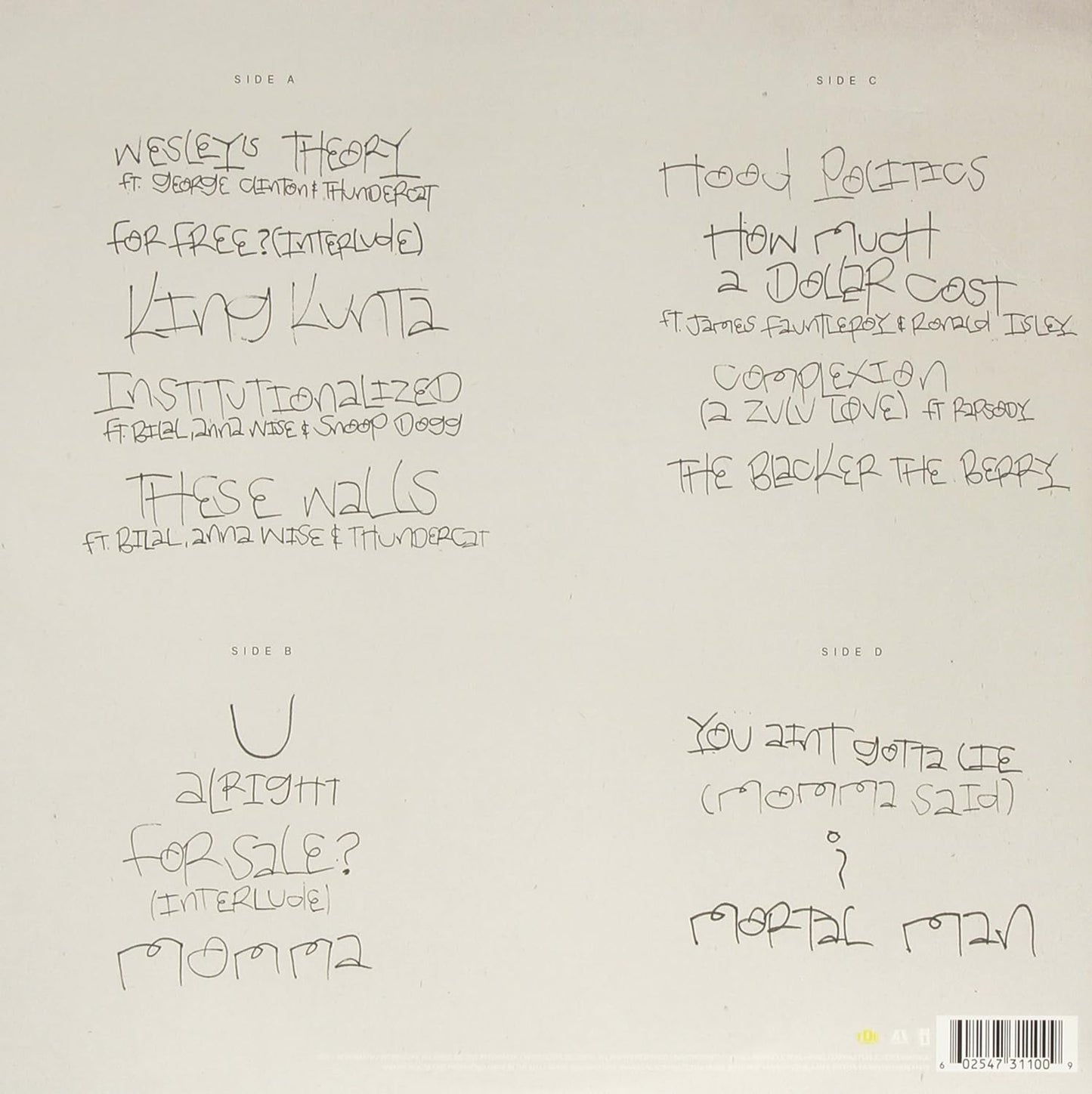 Kendrick Lamar - To Pimp A Butterfly LP