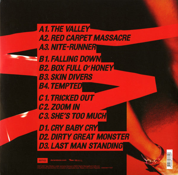 Duran Duran – Red Carpet Massacre - LP Rojo
