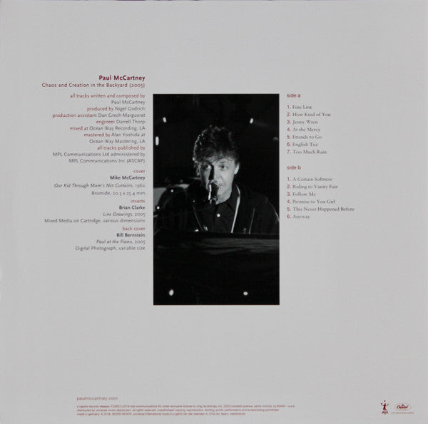 Paul McCartney – Chaos And Creation In The Backyard - LP