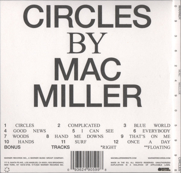 Mac Miller – Circles CD