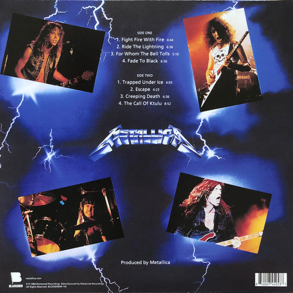 Metallica – Ride The Lightning - LP Electric Blue
