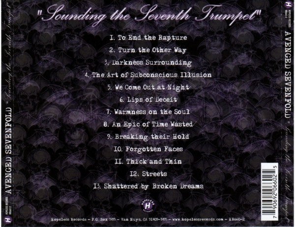 Avenged Sevenfold – Sounding The Seventh Trumpet - CD