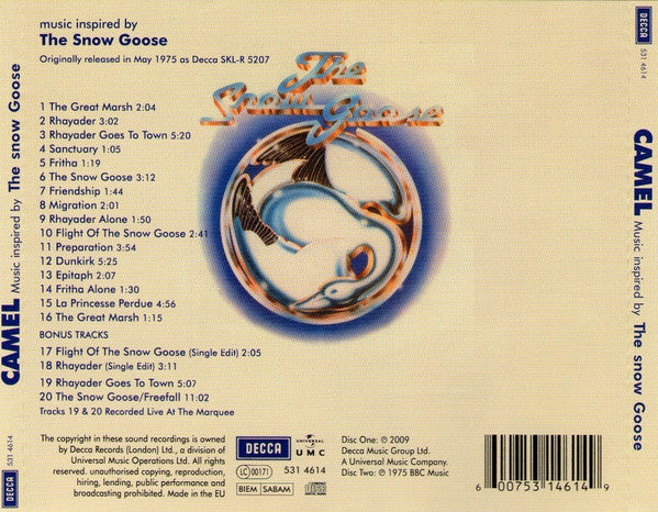 Camel – The Snow Goose CD