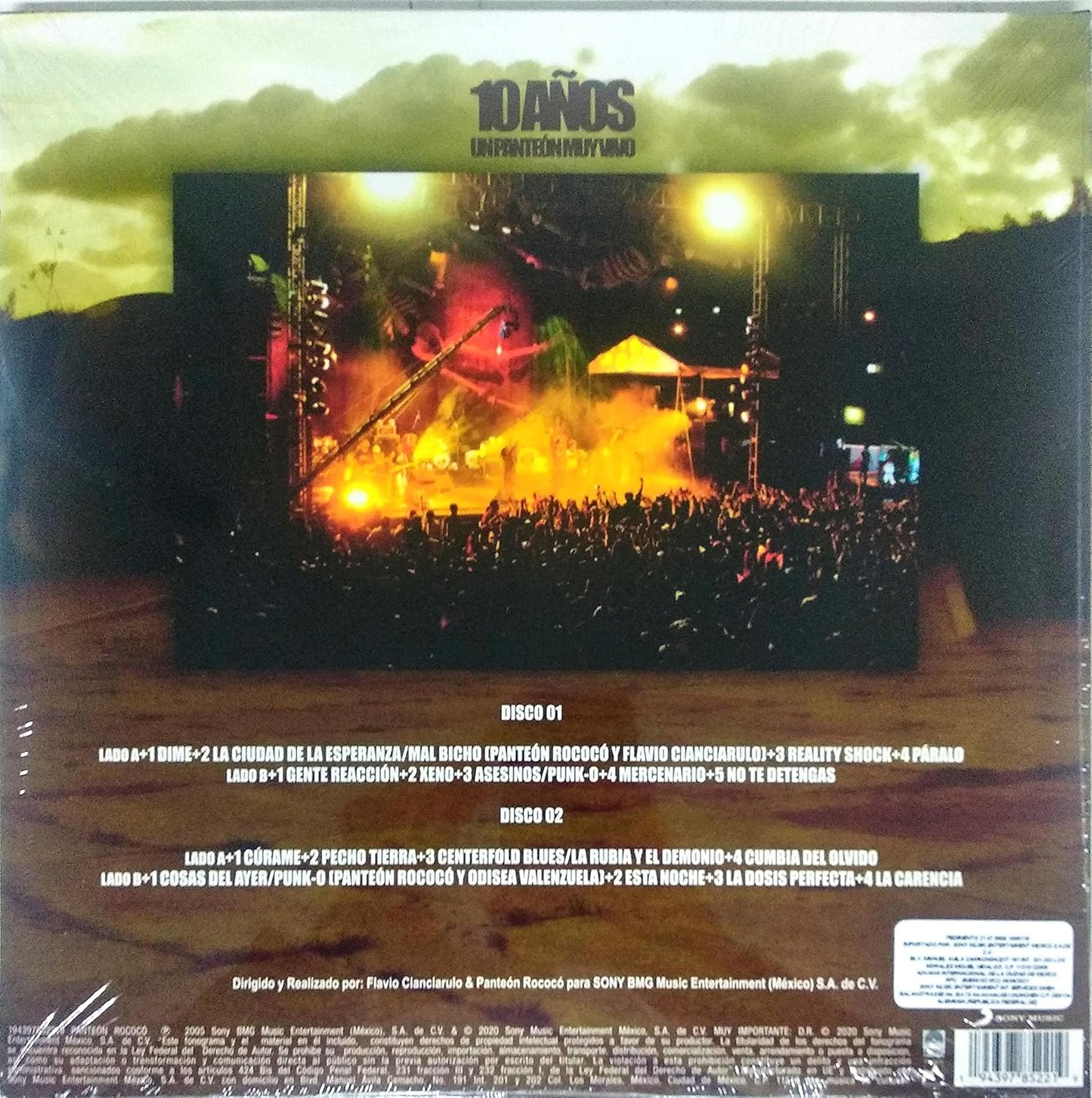 Panteón Rococó – 10 Años Un Panteón Muy Vivo LP