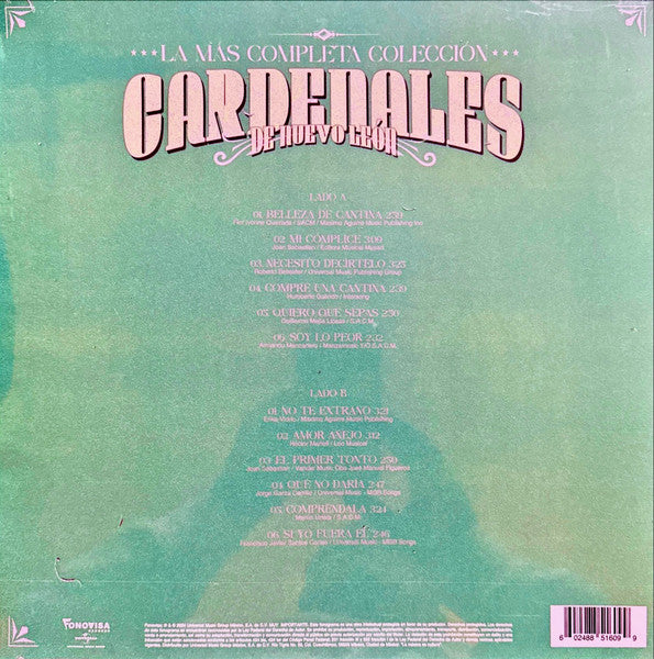 Los Cardenales De Nuevo Leon – La Más Completa Colección - LP