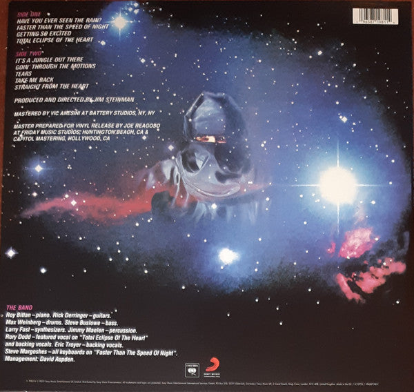 Bonnie Tyler – Faster Than The Speed Of Night - LP Rojo