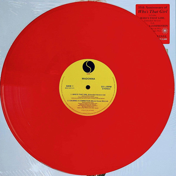 Madonna – Who's That Girl (Super Club Mix) RSD 2022 - LP Rojo