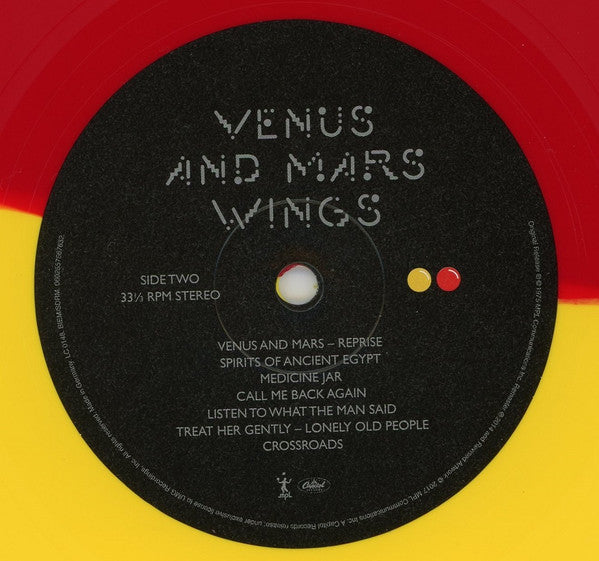 Paul McCartney And Wings - Venus And Mars - LP Amarillo/Rojo