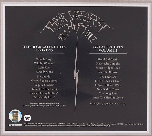 Eagles – Their Greatest Hits Volumes 1 & 2 - CD