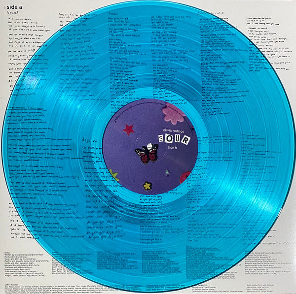 Olivia Rodrigo – Sour - LP Azul Transparente