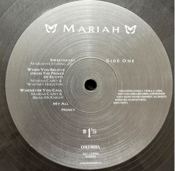 Mariah Carey – #1's - LP Plateado