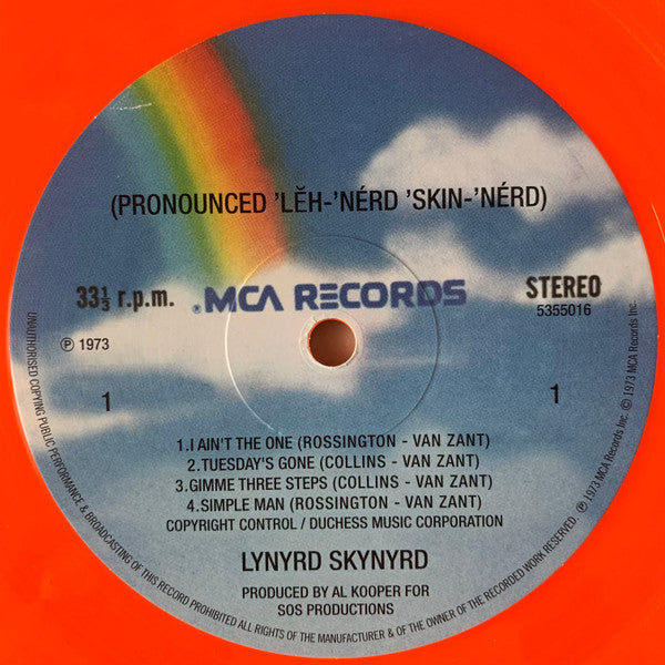 Lynyrd Skynyrd – Pronounced 'Lĕh-'nérd 'Skin-'nérd) - LP Naranja