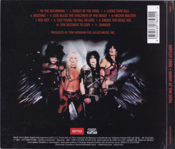 Mötley Crüe – Shout At The Devil (CRÜCIAL CRÜE) CD