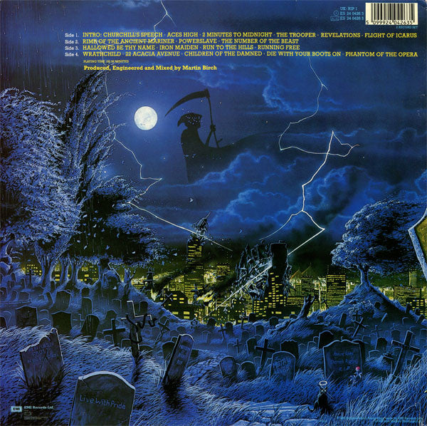 Iron Maiden – Live After Death - 2 LP (AZUL Y AMARILLO)