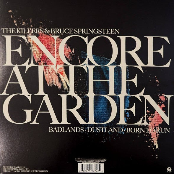 The Killers, Bruce Springsteen – Encore At The Garden RSD 2025 - LP