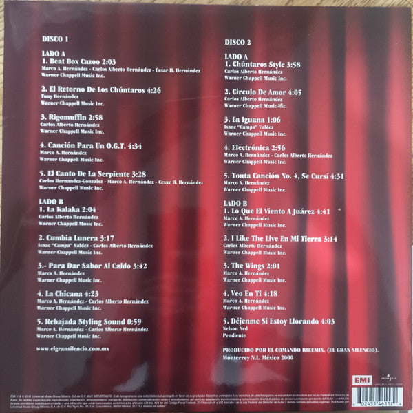 El Gran Silencio - Chuntaros Radio Poder - LP Rojo