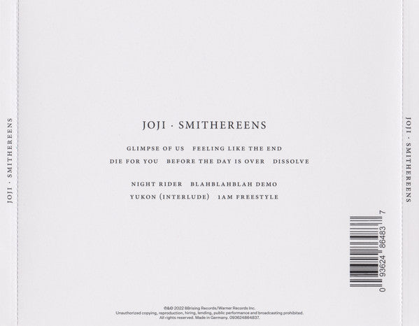 The Vintage Store - Joji - Smithereens - CD