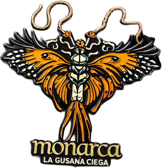 La Gusana Ciega - Monarca - Llavero de Metal