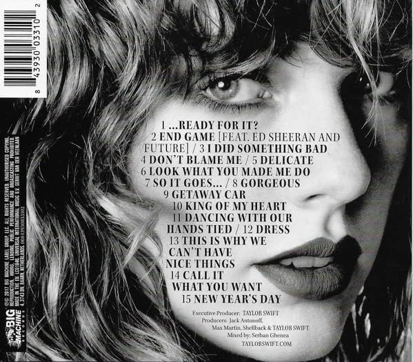 Taylor Swift - Reputation Picture Disc