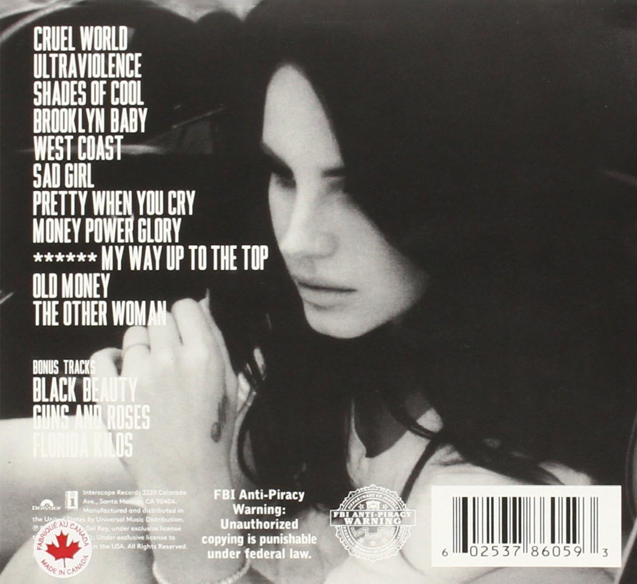Lana Del Rey - Ultraviolence CD